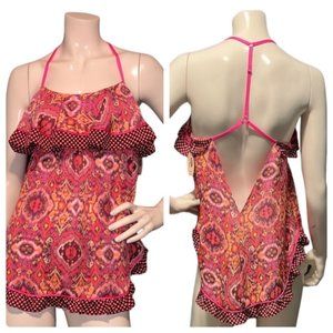 NWT Victoria’s Secret Boho Print Ruffle Babydoll S